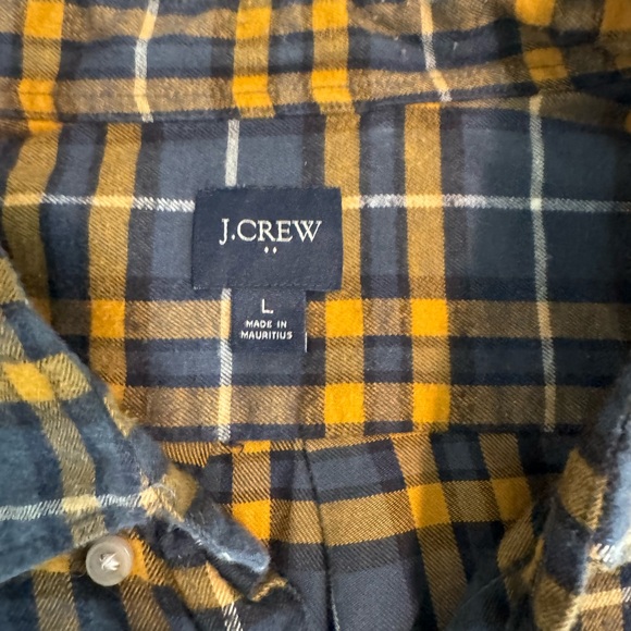 J. Crew men’s flannel (size large) - Picture 2 of 3